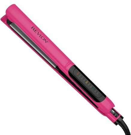 Revlon Smooth Brilliance Ceramic Hair Flat Iron | Smooth Glide and Ultra-Sleek Sylas, (1 in)