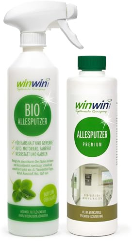 winwin clean Systemische Reinigung - ALLESPUTZER 'PREMIUM' 500ML I INKL. SPRÜH-/DOSIERFLASCHE SET