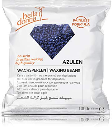 Bella Donna „Pacific Blue” Wachsperlen für streifenfreie und schmerzlose Haarentfernung, 1000 g – Flexible und cremige Konsistenz