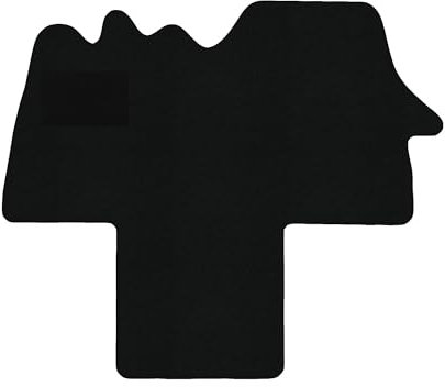 Fußmatten passend für Citroen Jumper I Typ 244 2-Sitzer (Baujahr 2002-2006), Classic schwarz | 1-TLG | Umrandung dunkelblau