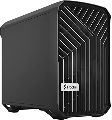 Fractal Design Torrent Nano Black - Solid side panel - Open grille for maximum air intake - 180mm PWM fan included - Type C - mITX Airflow Mini Tower PC Gaming Case