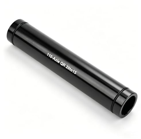 Fahrrad Steckachse Adapter, 20mm auf 15mm 6061 Aluminium Frontnabe Achse für Mountainbike Gabel Umbau(110MM)