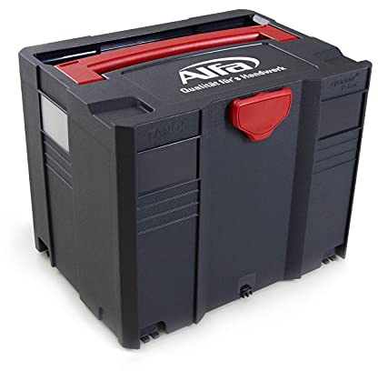 Alfa Systainer SYS 5 T-LOC Systemkoffer – Hochwertiger Werkzeugkoffer | Profi-Qualität - Systemkoffer T-Log Gr. 4 – geräumiger Material- und Werkzeugkoffer - bietet Staub- und Spritzwasserschutz