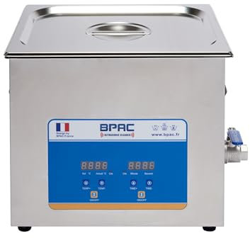 BPAC Nettoyeur Ultrasons Digital avec Cuve 10 Litres - Nettoyeur Ultrason Puissance 240 W - Ultrasonic Cleaner Pour Les Particuliers et Professionnels - Marque Française