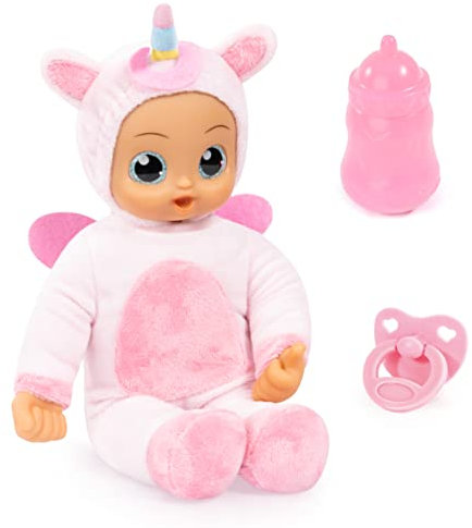 Bayer Design 93028AC Babypuppe I Baby Angels, weicher Körper, spricht, große Augen, mit Zubehör, Einhorn