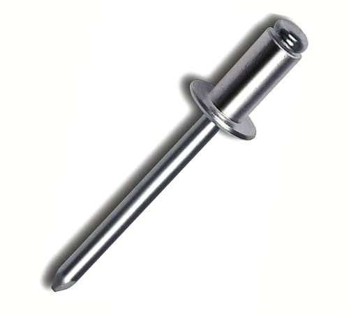 DOJA Industrial | Remaches Ciegos Ø4,8*18mm | Pack 250 | Remaches Aluminio | para Unir Todo Tipo de Materiales Metal | Ideales para Matricula, Remachadora Neumatica, Caja Metal, Industria metalica..