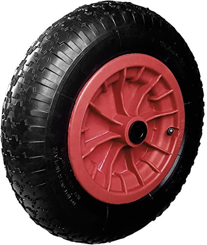 350mm (14) Pneumatic Wheel with 25mm (1) Centre & 16mm (5/8) Reducer Bushes for Wheelbarrow/Truck/Trolley 3.50-8 Wheelbarrow Wheel