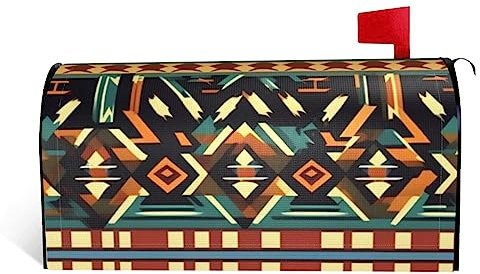 Copertura magnetica per cassetta delle lettere dei nativi americani, decorazione per giardino, cortile, per esterni, dimensioni standard, 45,7 x 52,8 cm