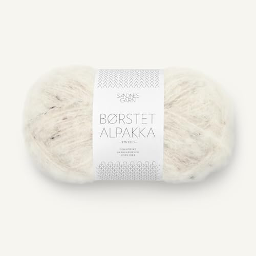 SANDNES GARN Børstet Alpakka - Farbe: Natur Tweed (2523) - 50 g/ca. 110 m Wolle