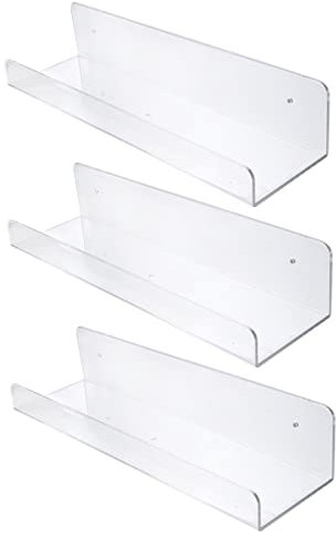 Alipis 3st Regal Vinyl Behälter Für Babynahrung Klebstoff Klarer Präsentationsständer An Der Wand Montiert Wandmontierte Vitrine Spielmatten Für Den Boden Acryl Plastik Ausstellungsstand
