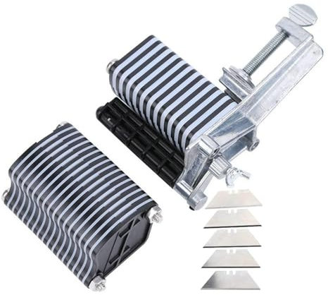 máquina de bobina de bobina, Cortador de encaje de mesa de cuero de 2,5 MM/4MM de ancho for cinturones de tira trenzada de flecos, máquina cortadora de encaje de cinta, cuchillo artesanal de cuero ( C