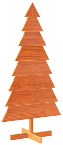 vidaXL Arbre de Noël en Bois pour décoration 150 cm Bois de pin Massif