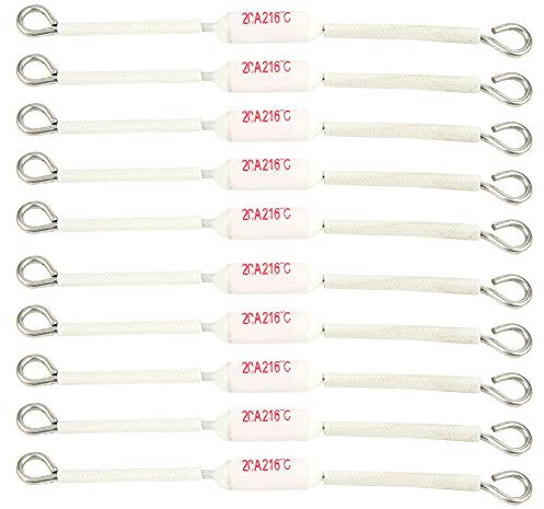 Respicefinem 10Pcs Ceramica Accessorio Elettrico Componenti Industriali Cablaggio Morsettiera 20A 90MM 216℃ Con Materiali Multipli Durevoli E Funzione Di Fusione Rapida Per Protezione C