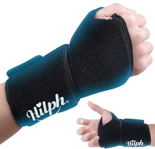 Hilph Poche de glace pour soulager le canal carpien, thérapie par le chaud et le froid, pour tendinite, ténosynovite, polyarthrite rhumatoïde, gonflement, ecchymoses et entorses