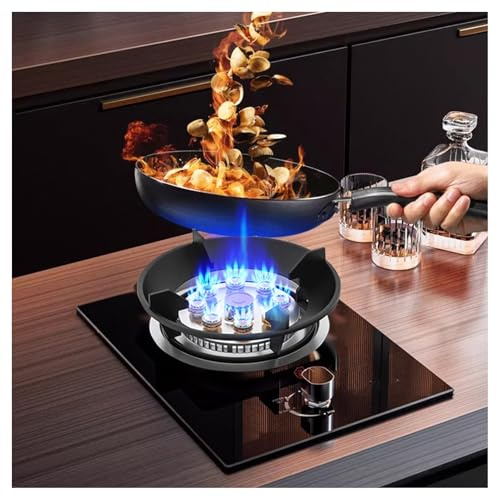 Cuisinière À Gaz Avec 1 Brûleur, Cuisinière De Comptoir De Cuisine 5,2 KW, Cuisinière À Conversion Gaz/gaz LP, Support À Casseroles En Fonte En Verre Trempé,For À Domicile(NG)