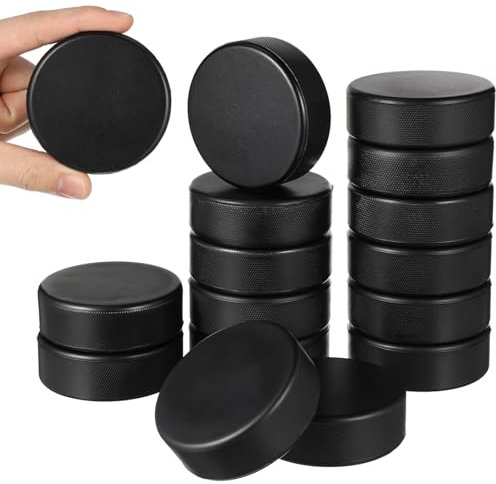 TOBBOMEY 24stücke Schaumstoff-Hockey-Pucks Für Outdoor-Spiel Trainingsbälle Für Eishockey Weiche Spielzeug-Pucks Für Indoor-Sport Hockeypucks in Großen Mengen Street-hockeypucks