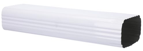 Moxweyeni 1 Pack 3 x 4 Inch, 15 Inch White Aluminum Downspout Extensions Roofing Gutter Downspout DIY Installation for Home Outdoor Drainage