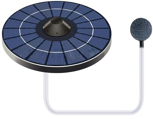 Schwimmender Solar-Teichbelüfter mit Akku, geräuscharmer Pumpe für Garten & Aquarium
