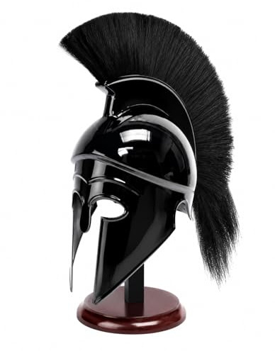 THORINSTRUMENTS Elmo greco corinzio antico medievale armatura cavaliere spartano casco replica con supporto libero
