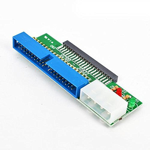 JXSZ 2.5 IDE Female to 3.5 IDE Male Adapter 44-pin HDD to 40-pin IDE F-M Card Light