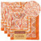 Maison d' Ermine Palatial Paisley Set mit 4 Weihnachtsservietten, 100% Baumwolle, weich und gemütlich, ideal für Familienessen, Hochzeit, Cocktail, Küche, Thanksgiving/Weihnachten (45 cm x 45 cm)