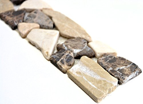 Marmor Naturstein beige Borde Bordüre Ciot Castanao Biancone Wand_f | 10 Bordüren