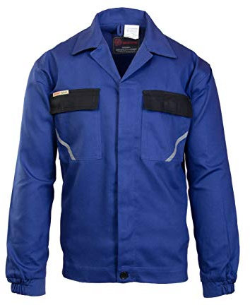 Brixton Natur Arbeitsjacke, Berufsjacke,KFZ, Montagejacke, Schutzjacke Baumwolle blau (52)