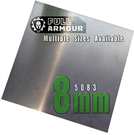Placa de aluminio de 8mm (5083), 200mm x 200mm (20cm x 20cm)