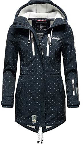 Marikoo Zimtzicke Outdoor transición Chaqueta Funcional para Mujer Puntos Marinos S