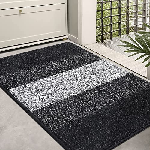 Kitinjoy Indoor Outdoor Door Mat, 36x24 Non-Slip Dirt Trapper Doormats