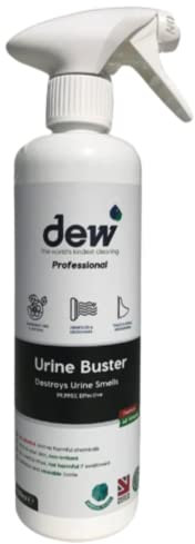 Dew Urine Buster - 500ml – Extreme Spray Cleaning Power - 100% Natural – Child and Pet Safe Spray – Fragrance Free - Kills 99.995% Germs - Safe if ingested - Enzyme & Alcohol Free - No Rinse