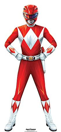 Star Cutouts SC4339 Power Ranger Red Star Mini Small Cardboard Cutout