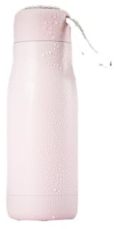 TYNXK Edelstahl-Wasserflasche, anpassbare Thermoskanne, Isolierflasche, auslaufsicher, Outdoor-Sportflasche, Fitnessstudio, Sport-Shaker-Becher, Geschenk (Size : 400ml, Color : Pink)