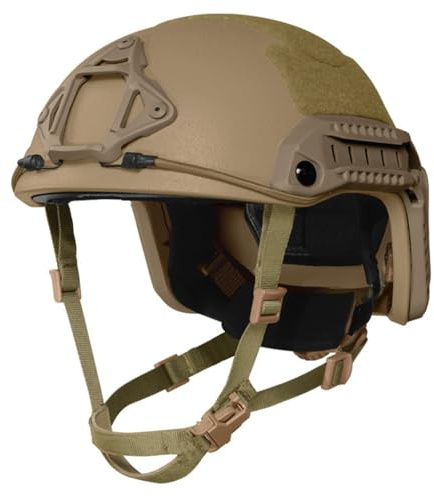KLYso Casque Balistique Tactique Coupe Haute ACH NIJ IIIA avec Coussinet De Suspension Rapide, Pare-balles (Color : T, Size : 1pcs)