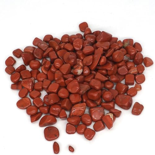 50/100g-Jaspe rouge-100g Pierres naturelles polies en vrac Cristal de guérison Mini gravier minéral brut Spécimen minéral Aquarium Réservoir Décoration intérieure