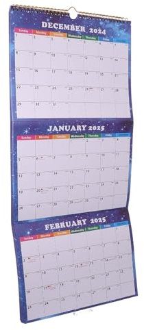 Tofficu Vertikaler Wandkalender Faltbarer Monats-planer Für Zuhause Büro Und Klassenzimmer Platzsparendes Design Großzügige Schreibfläche Für Notizen Und Termine Einfach Aufzuhängen