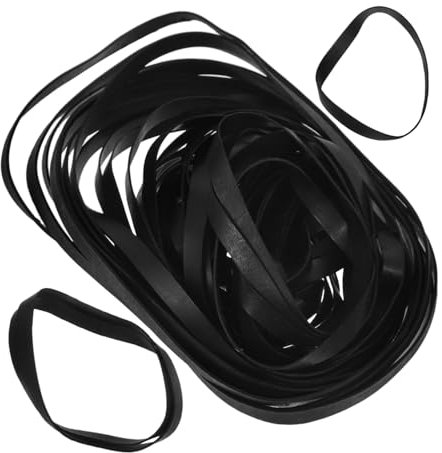 ARTIBETTER 50pcs Rubber Cassette Recorder Belts 4mm Flat Replacement Belts for Cassette Players Compatible Video Machines and Dvd Drives 40-135mm Length for Maintenance