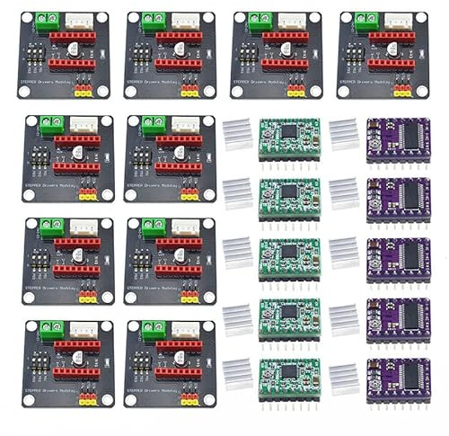 10Pcs 42 Stepper Motor Driver Expansion Board with DRV8825 A4988 Control Shield Module