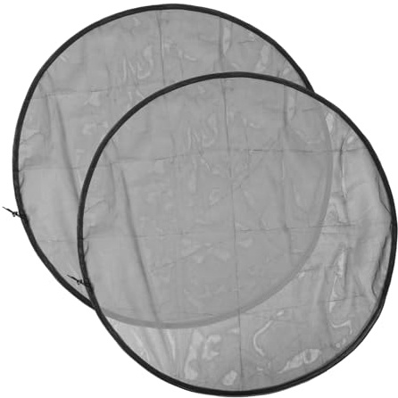 TOYANDONA 2pièces Filet De Protection avec Cordon pour Collecte Eau De Pluie Couvre-tonneau Anti-débris Et Moustiques Résistant Et Facile à Installer pour Jardin Et Patio Lot