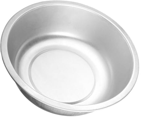 BESTYASH Aluminium Waschbecken 11.4 Zoll Großes Rundes Becken Für Gemüse Und Obst Spülen Küchenspüle Vielseitig Für Haushalt Und Party