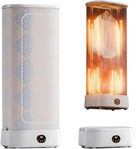 WEICNE Machine À Repasser Automatique,Sèche Et Lisse Les Chemises Fers À Repasser Automatique Défroisseurs Vapeur Verticaux,avec Minuterie Automatique &Fonction Vapeur,pour Tous Les Tissus