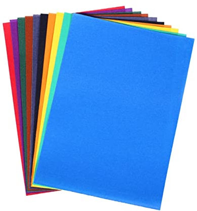 Papel de Lija de Colores 8k para Niños, 10 Piezas, Pintura
