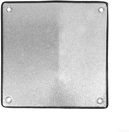 Pellicola per finestre in alluminio per un'efficace protezione solare e privacy in camere da letto e cucine (50 x 50 cm)