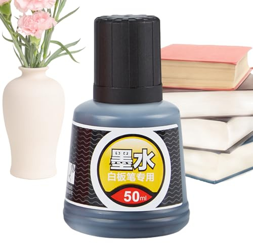 Tinta Recargable para Rotuladores | Recarga De Tinta Para Marcadores De Pizarra Blanca | Material de Oficina y Manualidades, Líquido de Recarga 50ml para Marcadores Unisex
