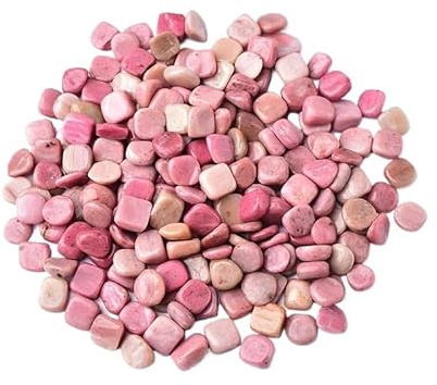 Générique Gravier en cristal naturel de quartz rose poli, 100 g – Décoration d'intérieur colorée et pierre d'aquarium for la guérison énergétique(Rhodochrosite)