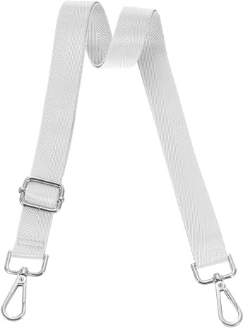 QUARKZMAN Correa para Bolso Ancha De Hombro Ajustable De 2.5cm Plateado | Correa De Hombro Reemplazo Para Bolso De Mano Cruzado, Hebilla Plateada De Núcleo Extraíble