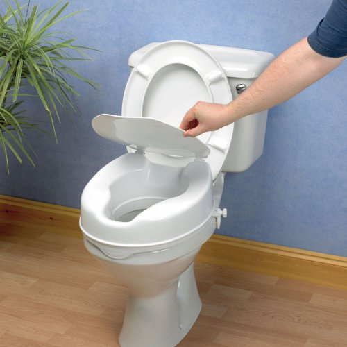 Savanah Toilettensitzerhöhung mit Deckel, 5 cm