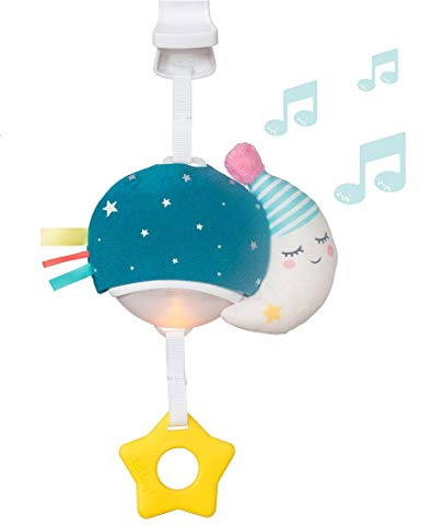 Taf Toys Musical Mini Moon, On-The-Go Music & Lights Toy | Parent and Baby’s Travel Companion, Soothe Baby, Keeps Baby Relaxed While Strolling, for Newborns and Up