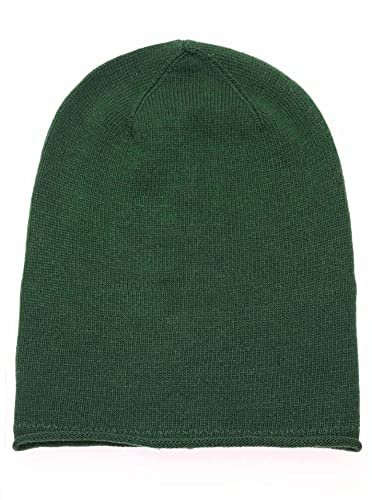 Zwillingsherz 100% Kaschmir Slouch-Beanie – Strickmütze aus Cashmere – Hochwertige Mütze für Damen – Wintermütze One Size – Weiche & warme Mütze – Premium Qualität für Herbst, Winter & Frühling