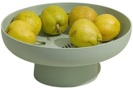 onefitow Frutero cesta de frutas para encimera de cocina, cestas de almacenamiento de cocina, organización de soporte, centro de mesa de decoración o mesas de comedor (verde)